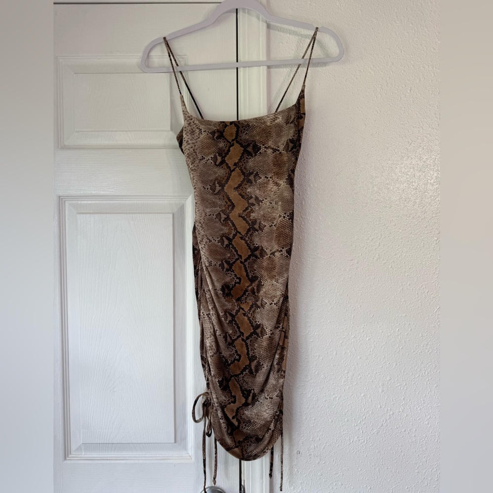 Windsor Snake Print mini Dress